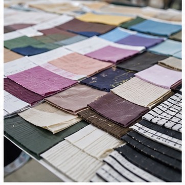 Fabric swatches for womenswear OEM development
