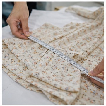 Garment measurement check during QC